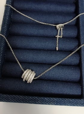 小蛮腰多层圆圈项链毛衣链