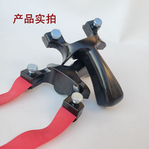 2021 new ABS spring fast pressure clip slingshot flat leather free of binding outdoor practice competition eat chicken crystal resin