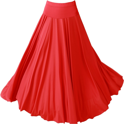 Длинная юбка, красный танцующий костюм