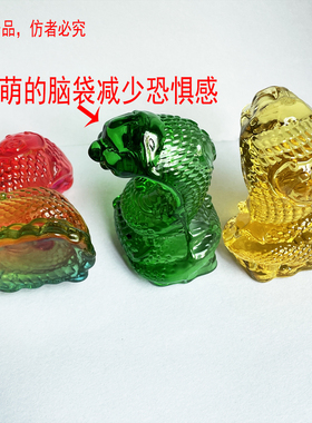 新品水晶蛇摆件琉璃蛇十二生肖蛇白蛇青蛇金蟒蛇生日礼物家具装饰