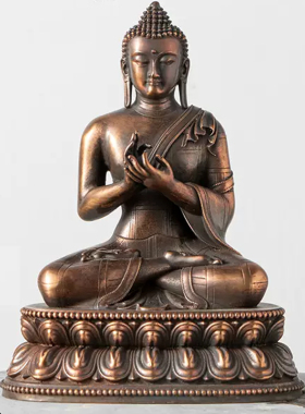 纯铜五方佛大日如来供奉佛像摆件