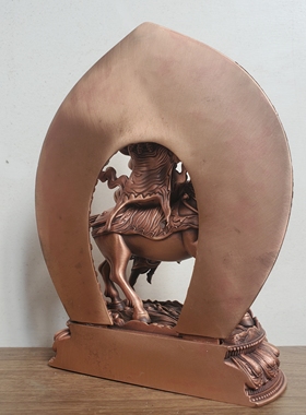 尼泊尔工艺藏传纯铜吉祥天母菩萨家居供奉佛像摆件