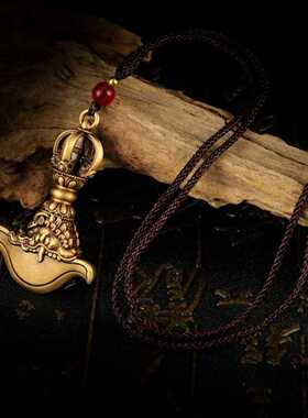 藏传纯铜不掉色金刚杵金刚降魔杵金刚钺刀法器吊坠饰品挂件