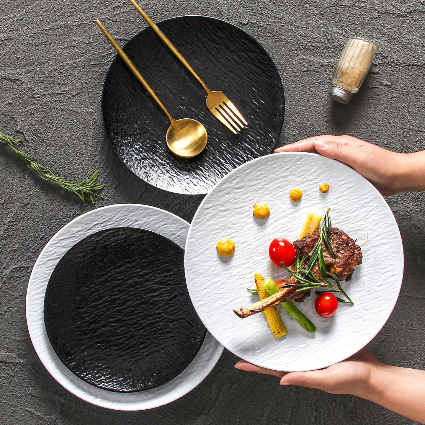 Xiangyuan Meimei Western Food Plate Steak Special Dining Plate