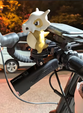 山路车自行车码表架装饰玩偶 高品质妙蛙卡拉旋转卡扣简易安装