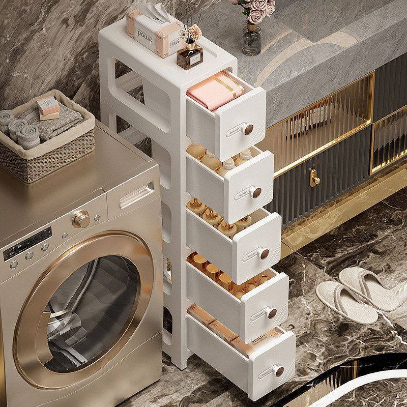 抽屉式收纳冰箱卫生间透明柜家用夹缝厨房窄缝隙储物柜置物架边柜,淘宝优惠券,粉丝福利购,淘宝优惠卷