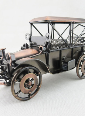 老爷车酒柜客厅摆件轻奢高级感2025新款小众电视背景墙两边的装饰