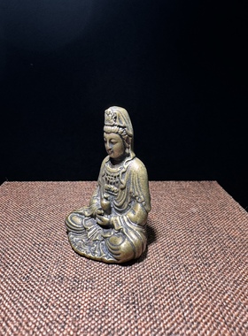 文殊迷你客厅装饰佛像摆件古典