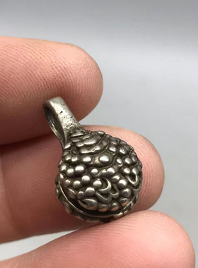 藏式白铜双面九尾蝎子佛珠手串卡子西藏特色文玩古朴配饰配件