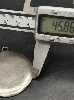 藏式标雄白利马铜九宫八卦咒点牌回遮牌护身diy腰挂包挂白铜吊坠