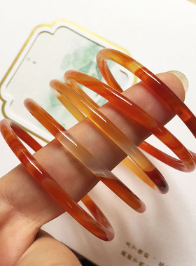 儿童玛瑙手镯叮当镯子50-65斤