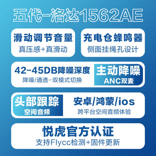 华强北昇龙悦虎洛达1562AE/U/E无线降噪蓝牙耳机五代三代四代pro2 - 图2