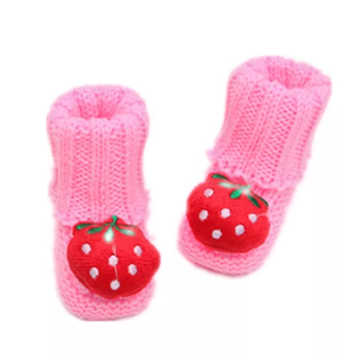 婴儿鞋春秋季0-68个月宝宝毛线软底加绒手工宝宝鞋成品针织鞋