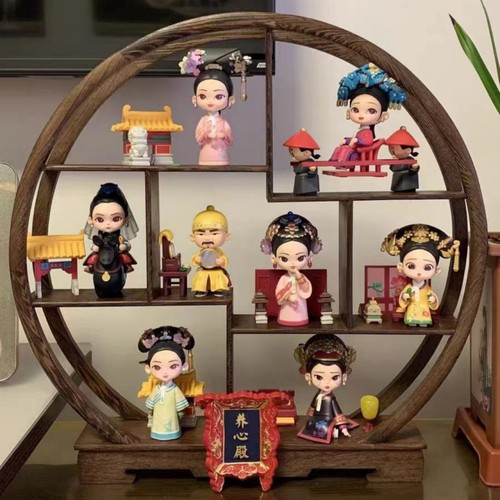 实木桌面小博古架中式多宝阁茶具杯垫紫砂壶摆件展示架放置古玩 - 图2