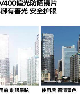 蕉下方形大框折叠近视套镜FD496