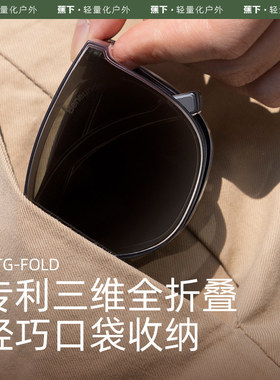 蕉下昼望系列霓空可折叠墨镜防晒