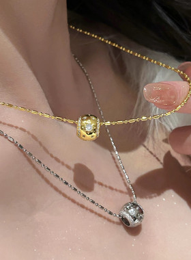 小众设计感路路通项链星芒锁骨链简约个性高级感时尚轻奢颈链配饰