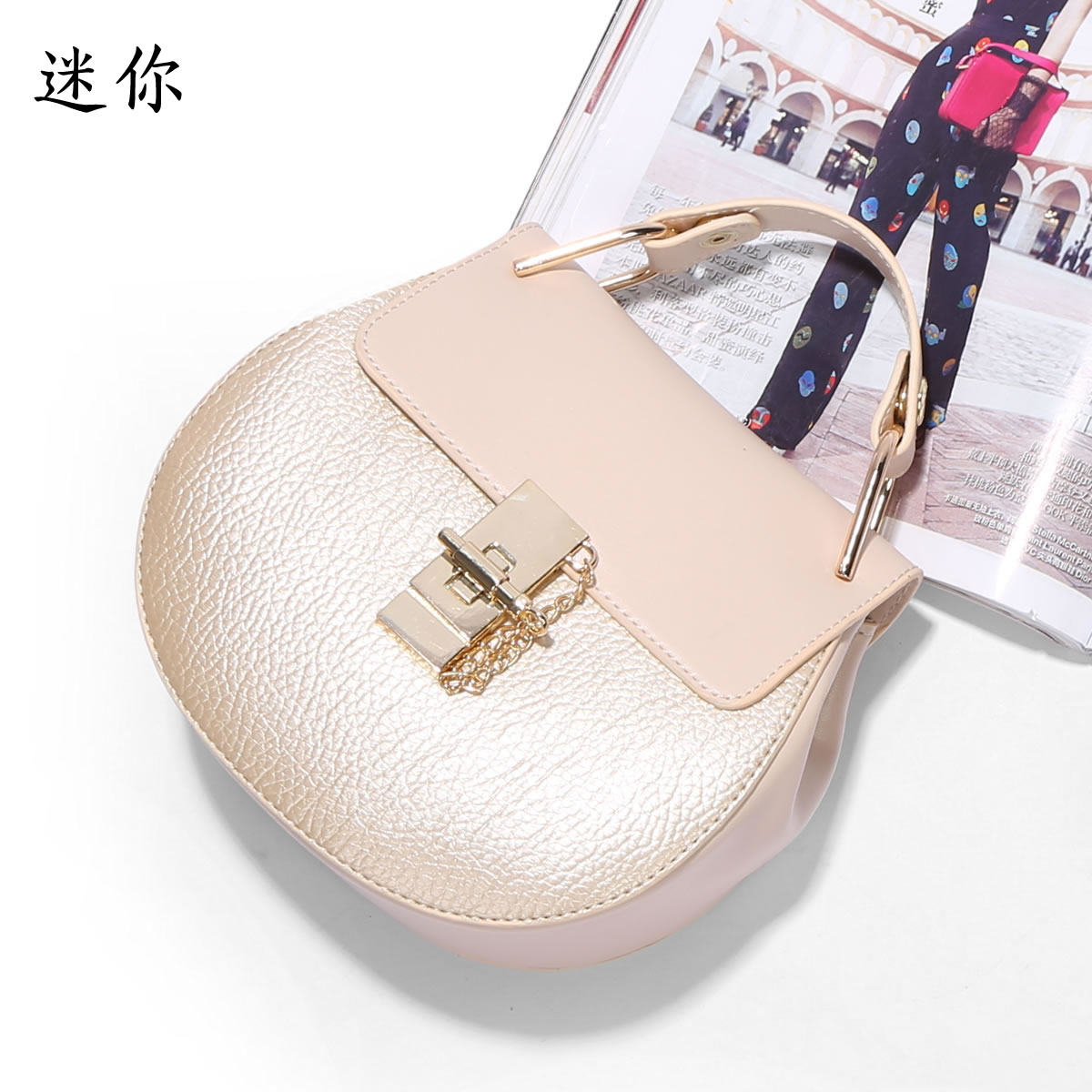 夏季潮简约百搭手提单肩迷你小包包 阳光美包女士包袋