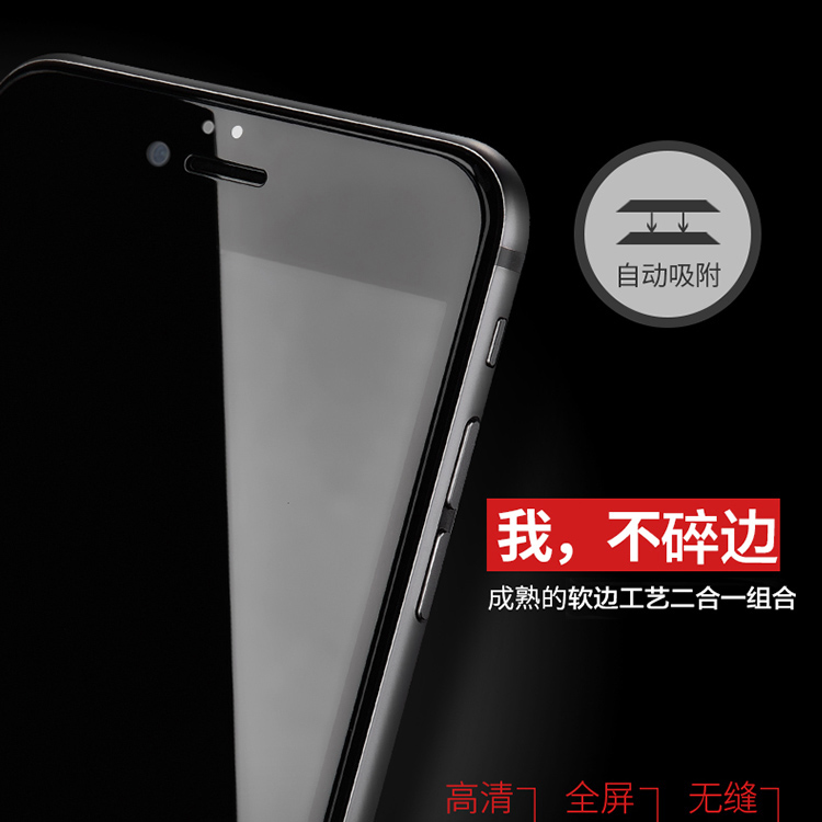 适用iphone 15pro/14/13/12mini/11pro全屏3D软边苹果XSmax/6/7/8plus高清紫光磨砂防窥防摔护眼防指纹钢化膜 - 图2