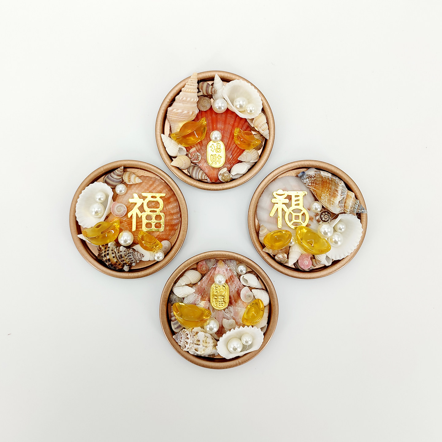 DIY海螺冰箱贴自制厨房装饰珍珠磁铁贴片家居暖场贝壳手工材料包,淘宝优惠券,粉丝福利购,淘宝优惠卷