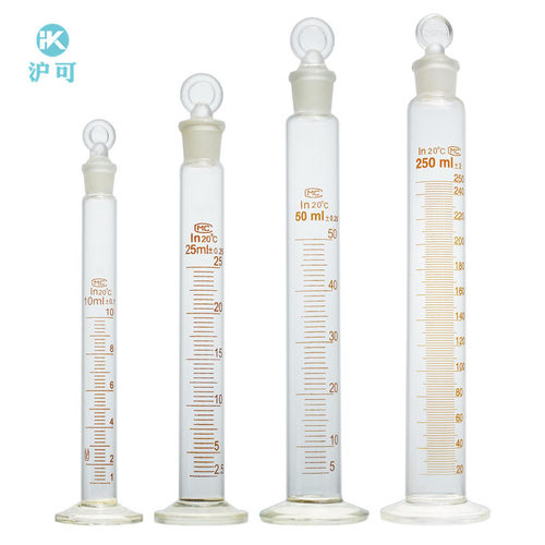 具塞量筒10/25/50/100/250/500/1000ml玻璃量筒实验室用刻度量筒 - 图3