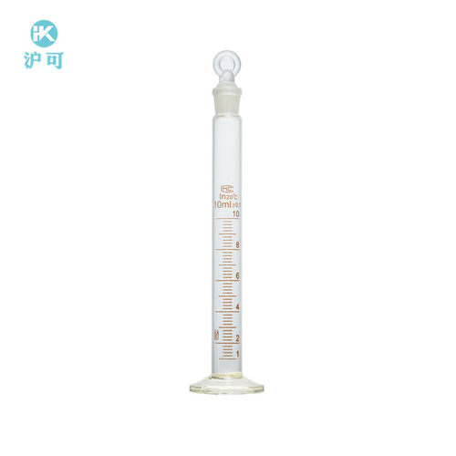具塞量筒10/25/50/100/250/500/1000ml玻璃量筒实验室用刻度量筒 - 图0