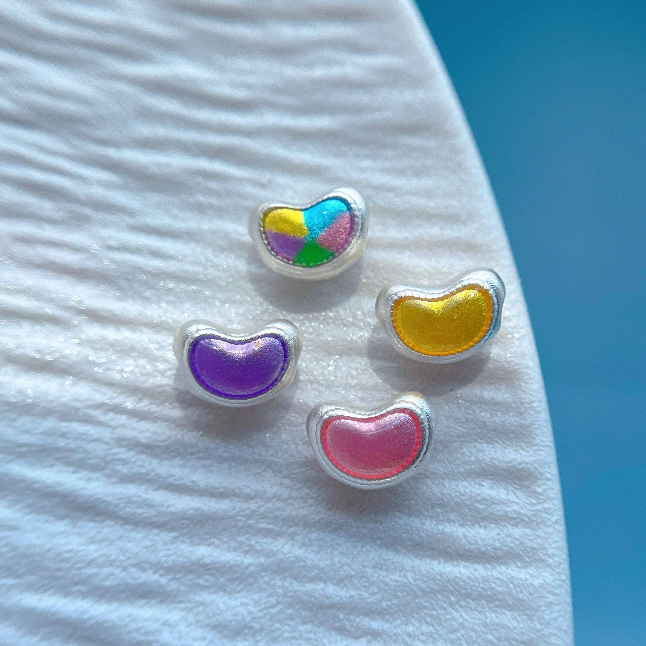 足银999纯银饰配件烧蓝彩虹糖果色月亮几何六边形圆形隔珠背云diy,淘宝优惠券,粉丝福利购,淘宝优惠卷