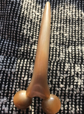 便携天然正品白水牛角脸部肩颈