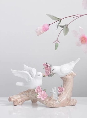 玄关陶瓷摆件软装饰品创意