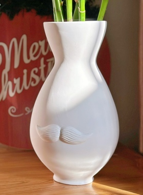 美国JA创意嘴唇陶瓷花瓶花器