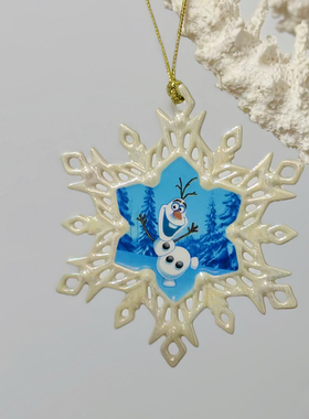 持续瓷生 微瑕陶瓷镂空迪士*公主卡通牌子挂件装饰工艺品礼物