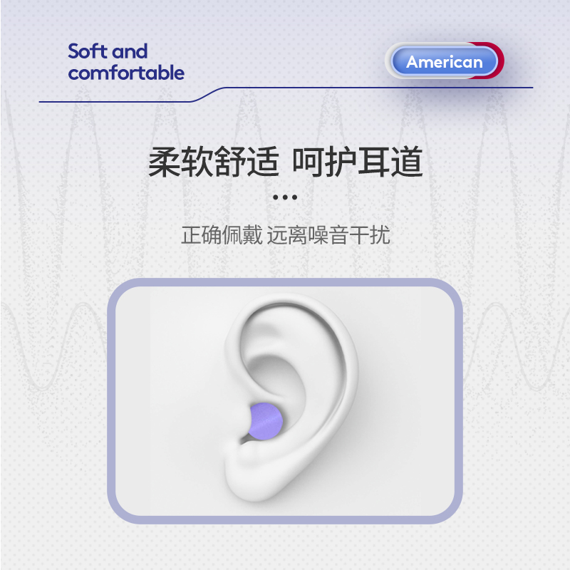 正品美国原装macks耳塞防噪音睡眠睡觉专用降噪神器工作学习静音 - 图0