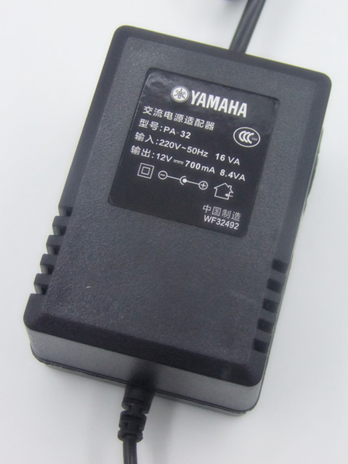 雅马哈YAMAHA PA-32交流电源线适配器变压器充电器12V700MA插头-图1