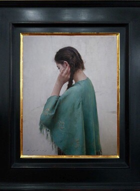 【画秀艺术馆】来图定制肖像画白领女性文艺青年张超凡画家作品集
