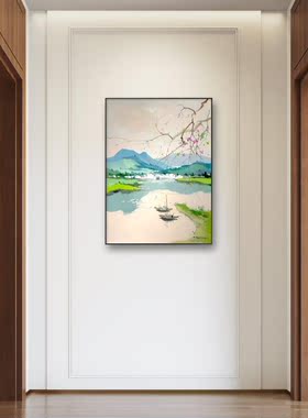 厦门海沧油画协会秘书长李少建画家作品风景画餐厅客厅画写意山水