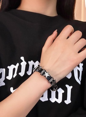 女童甜酷耳骨夹星星链条潮手链儿童爵士街舞嘻哈项圈脖子演出配饰