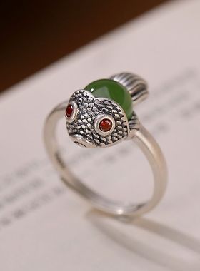 乡恋情女戒指纯银时尚