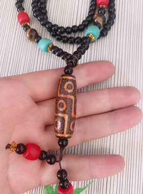 九眼天珠项串 毛衣链 礼盒包装 送礼优选