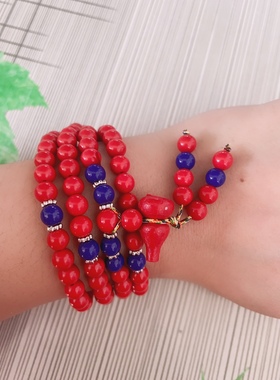 宝葫芦朱砂项链 毛衣链可做手链 时尚百搭 礼盒包装