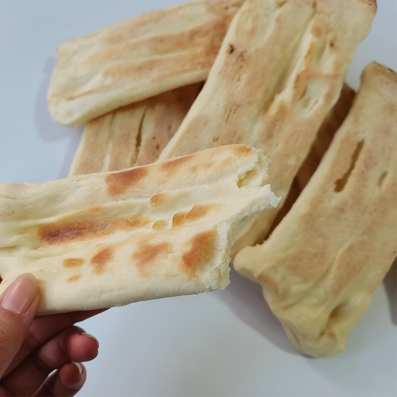 邳州手工锅饼新沂潮牌饼碳烤烧饼山东苏北徐州特产葱花油盐饼-图3