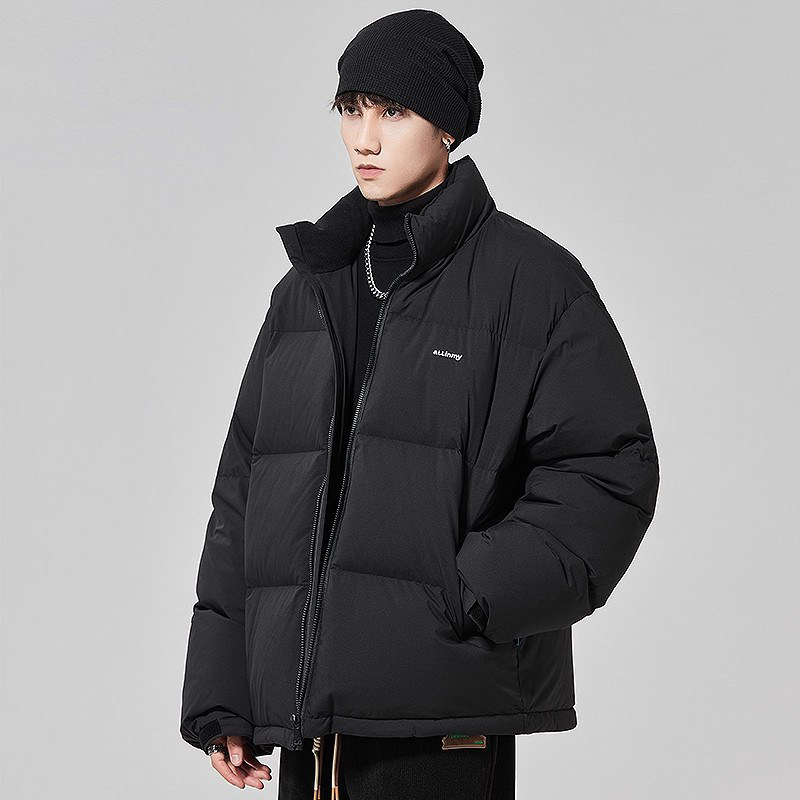 ALLIN 美式复古短款羽绒服男款冬季潮牌防寒保暖情侣款面包服外套,淘宝优惠券,粉丝福利购,淘宝优惠卷