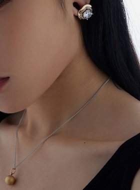 「BG官方」百搭简约可爱笑脸吊坠设计高级感项链小众颈链锁骨链