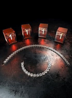 「bg官方大颗宝石嘻哈铜镀银钻