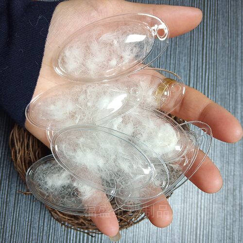 现货pvc羽绒充气标 羽绒服充气透明吊牌通用羽绒标PVC羽绒充气泡 - 图3
