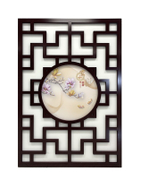 Hollowed-out flower lattice ceiling carved flower plate Chinese style aisle Living room Guan Guan Smallpox Corridor Pvc Through Flower Plate Screen Sepp I