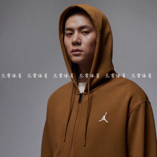 Nike/Nike JORDAN men's AJ trapeze warm hooded zipper hoodie jacket FQ1867-281