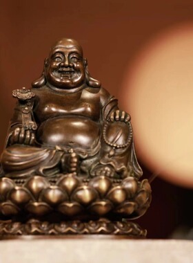弥勒佛像陈巧生作品苏工香熏炉