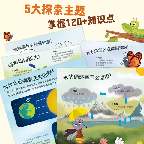 乐乐趣 莉莉兰的小虫虫手电筒看里面科普绘本蒙氏早教绘本2到6岁宝宝绘本科普读物幼儿园阅读2到6岁宝宝早教书籍睡前启蒙故事绘本Q 图片 5