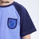 ເຄື່ອງນຸ່ງເດັກນ້ອຍ Maradin ເດັກນ້ອຍຜູ້ຊາຍ 's ແຂນສັ້ນ summer ເຄື່ອງນຸ່ງຫົ່ມໃຫມ່ contrasting ສີ stitching ມ່ວນພິມເດັກນ້ອຍ T-shirt tops