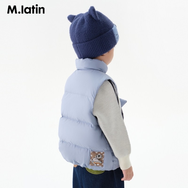 马拉丁童装儿童羽绒服冬装新款男女小童小猫造型户外风羽绒马甲,淘宝优惠券,粉丝福利购,淘宝优惠卷